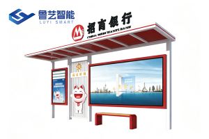 商业定制化公交站台，品牌户外宣传新载体